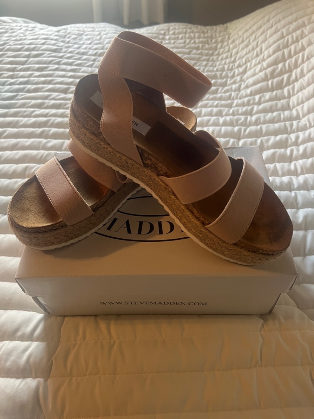 Steve Madden Blush Espadrille Platform Sandals